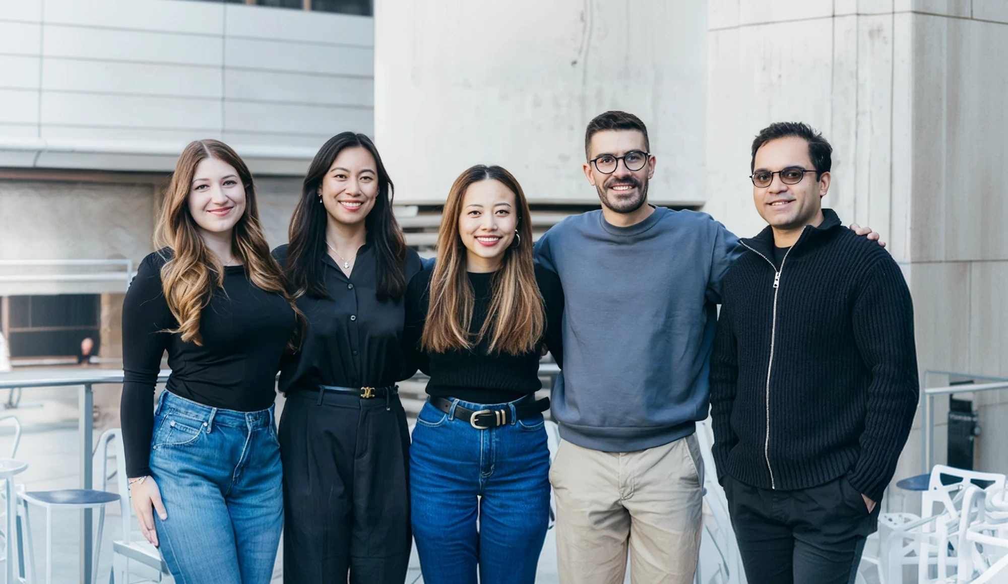 Members of the Hello Clever team standing together