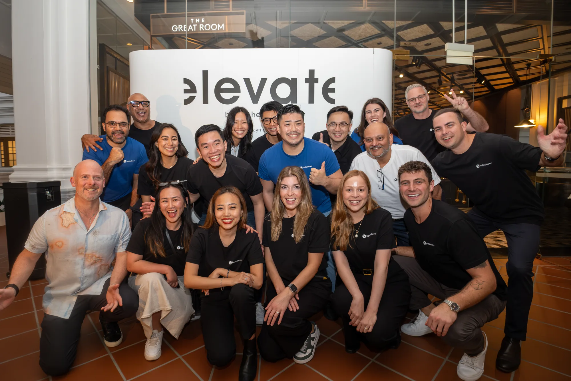 The Hello Clever team at the Elevate by Hello Clever event