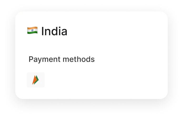 India payment methods